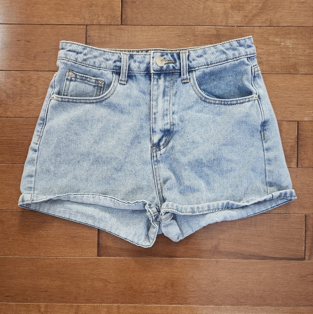 SHEIN Light Blue Denim Shorts